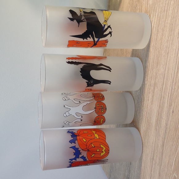 Dartington Designs Tom Collins Halloween Frosted Glasses Set Of 4 - Picture 1 of 12